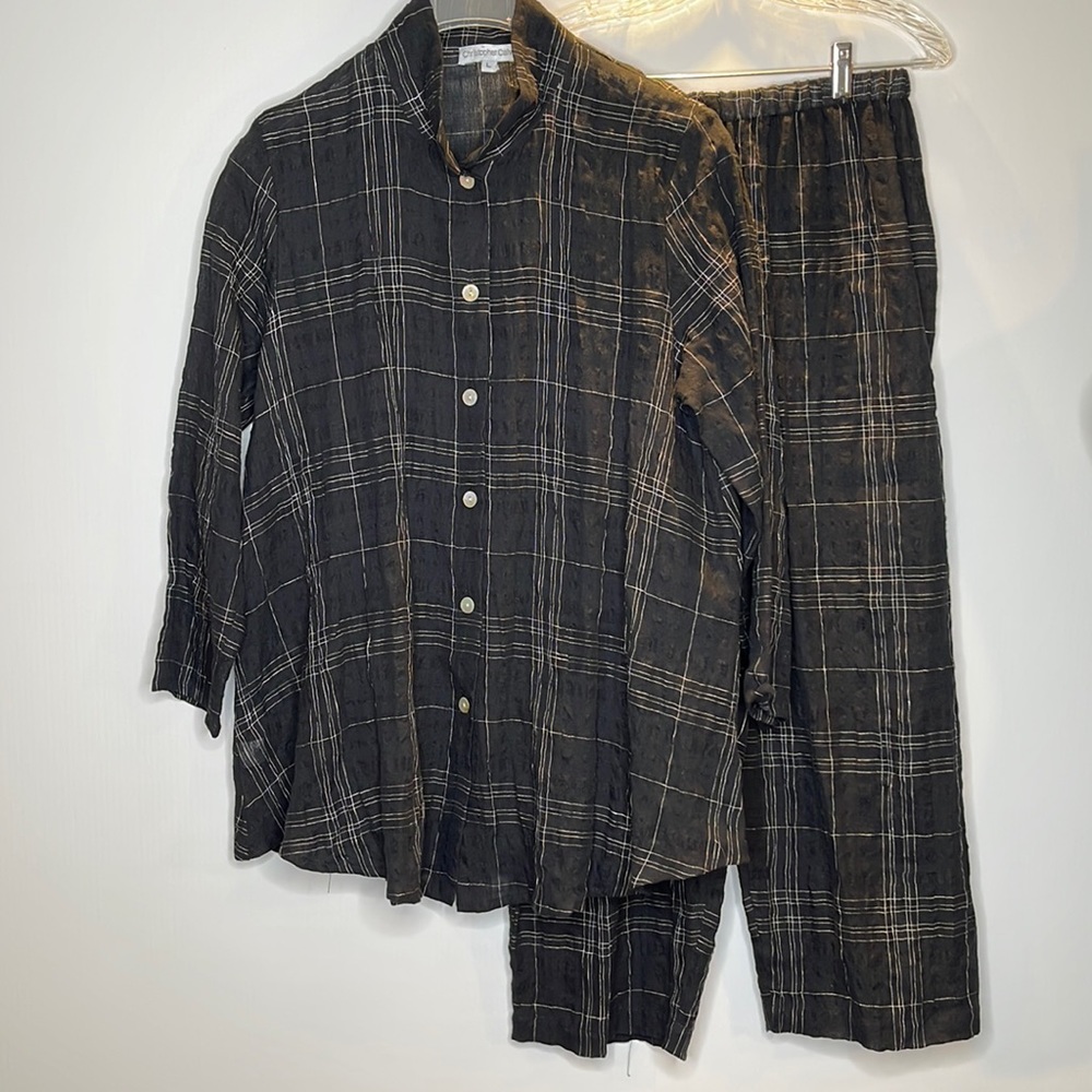 Christopher Calvin 2 Piece Linen Outfit L